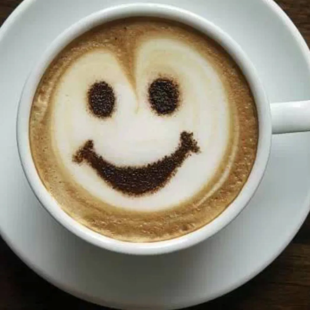 Cappuccino with a smiley face on top